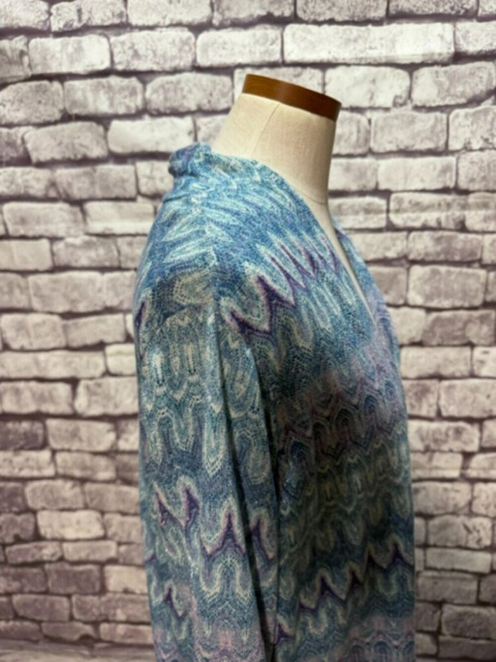 Chico's Purple & Blue No Close Cardigan Sweater Size XL - Picture 8 of 9